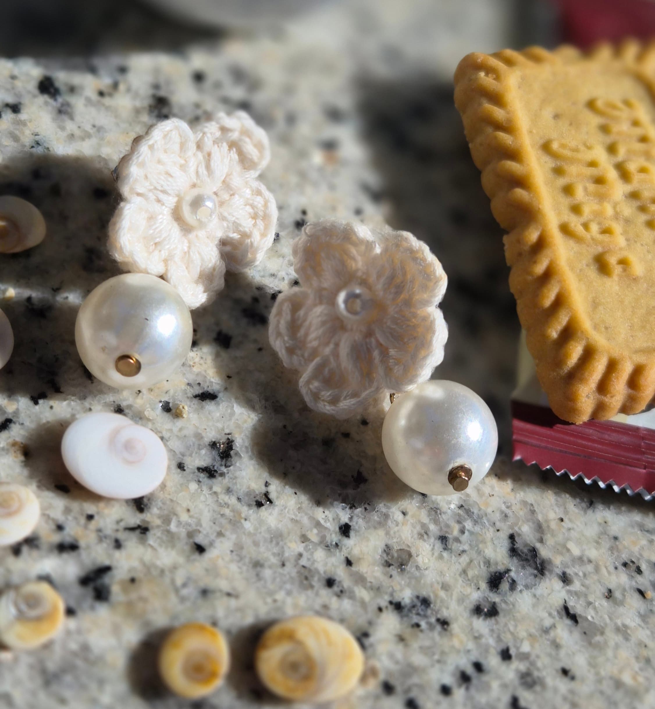 Florettes blanches - crochet fait main YZÏAME